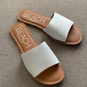 White Slide Sandal